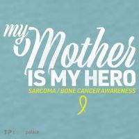 My Mother Is My Hero Sarcoma Awareness Sueded Cloud Jersey T-Shirt thumb 2
