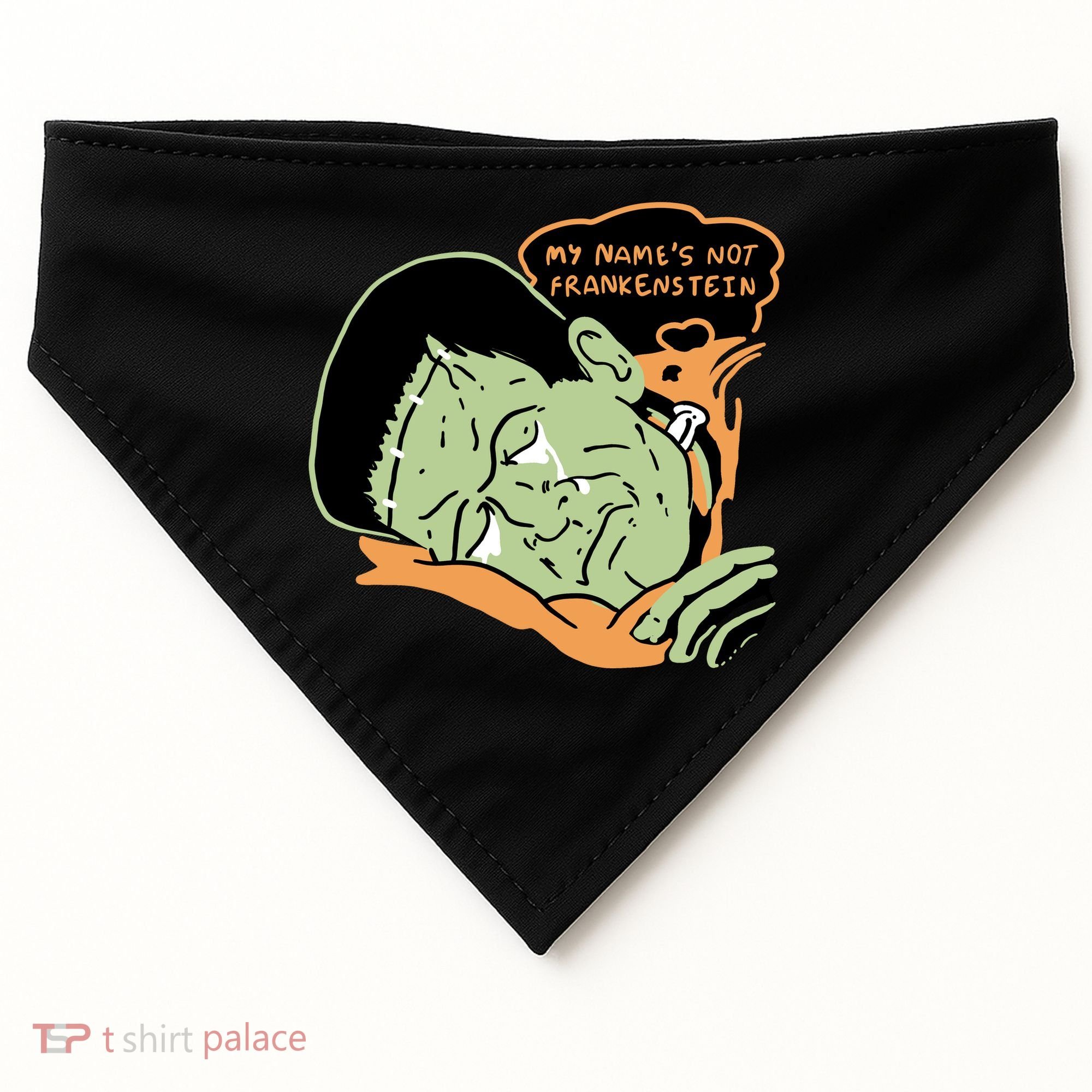 My Name Is Not Frankenstein USA-Made Doggie Bandana