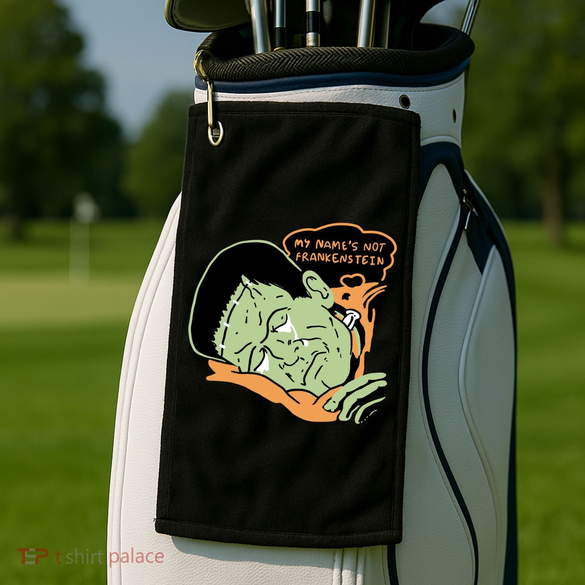 My Name Is Not Frankenstein Golf Towel