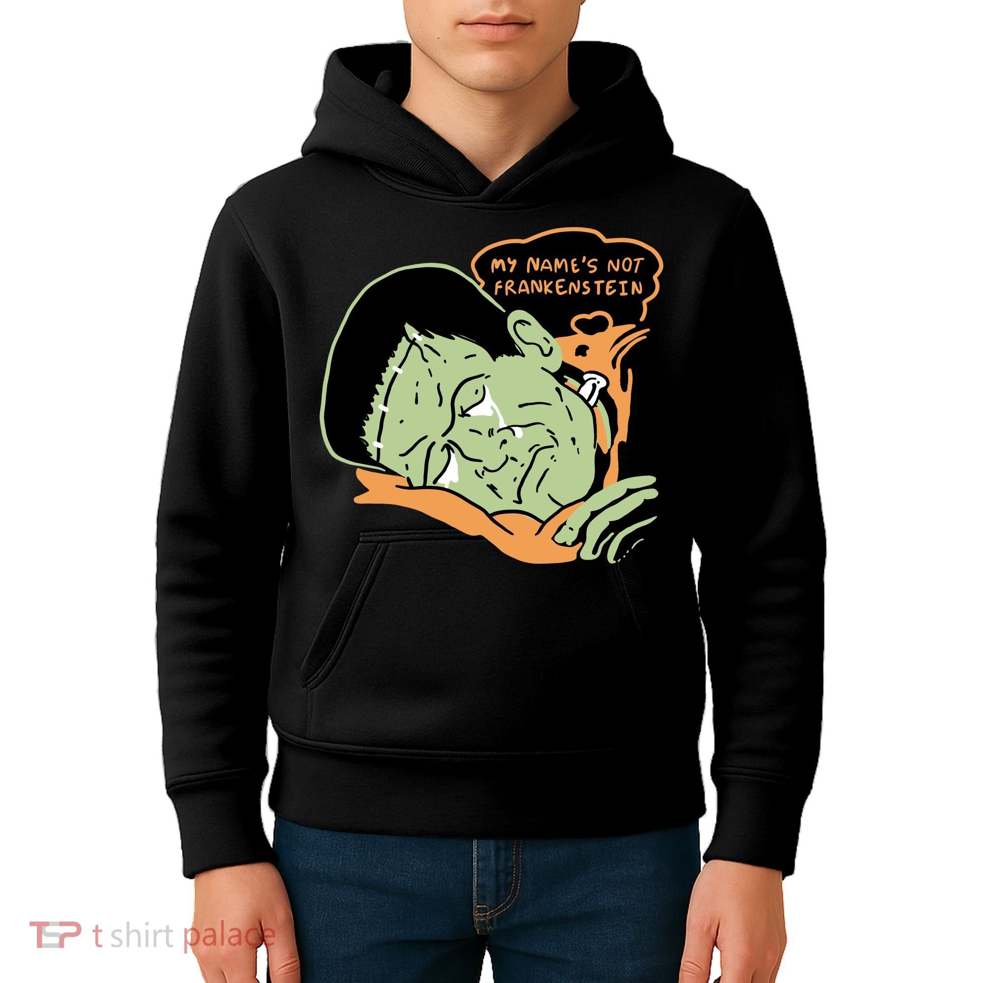 My Name Is Not Frankenstein Kids Hoodie