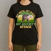 My Neck My Back My Anxiety Attack Vintage Opossum T-Shirt thumb 4