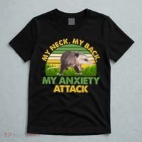 My Neck My Back My Anxiety Attack Vintage Opossum T-Shirt thumb 5