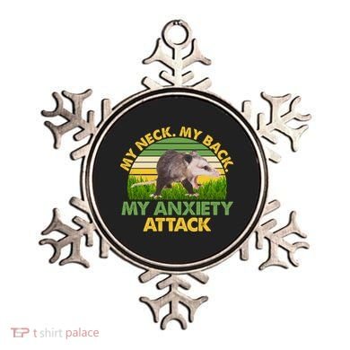 My Neck My Back My Anxiety Attack Vintage Opossum Ornament