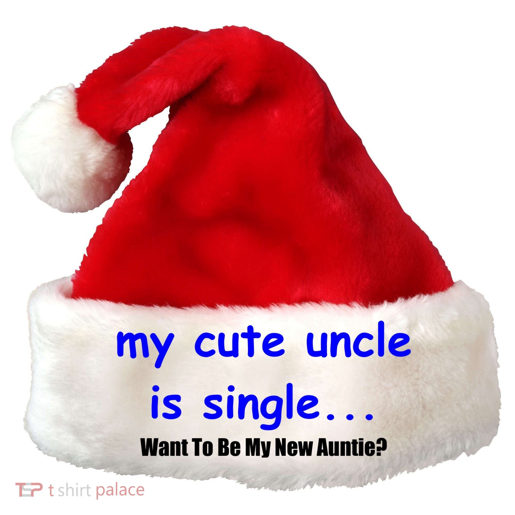 My New Uncle Is Single, Want To Be My New Auntie? Santa Hat