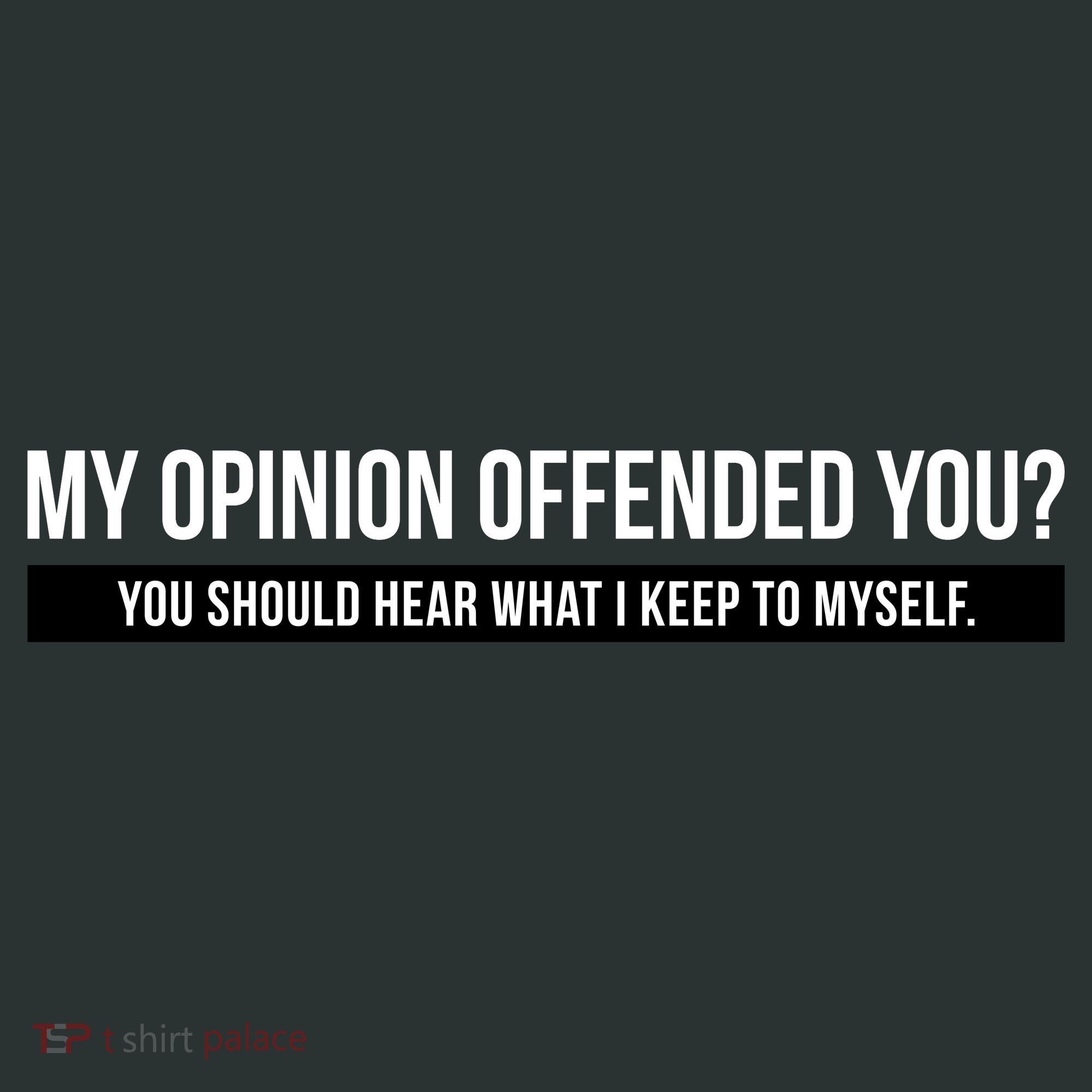 My Opinion Offended You Should Hear What I Say To Myself T-Shirt