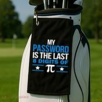 My Password is the last digit of Pi Golf Towel thumb 2