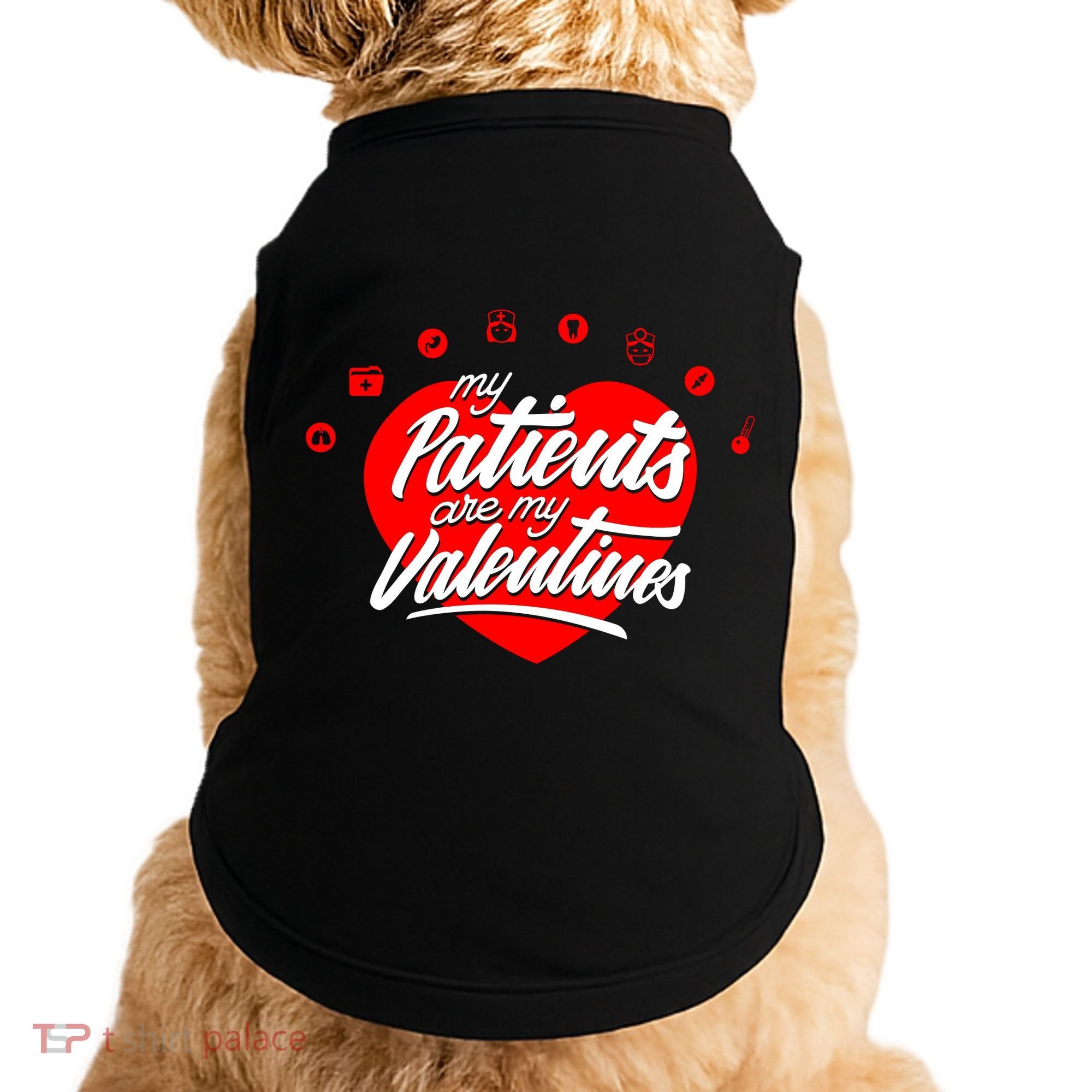 My Patients Are My Valentine's Day Love Heart Doggie Tank