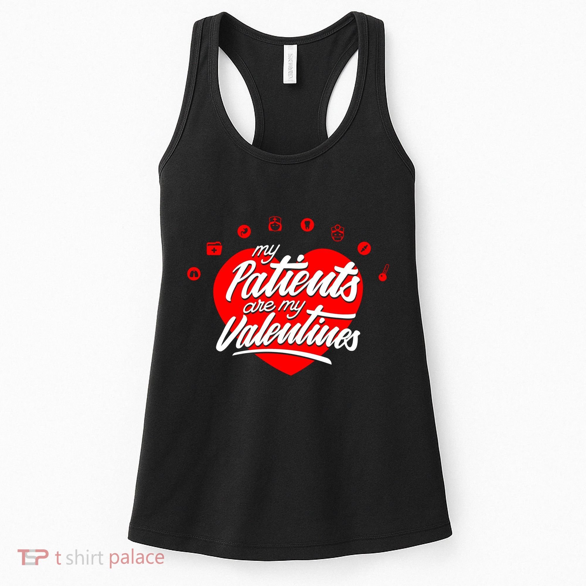 My Patients Are My Valentine's Day Love Heart Women's Tank Top