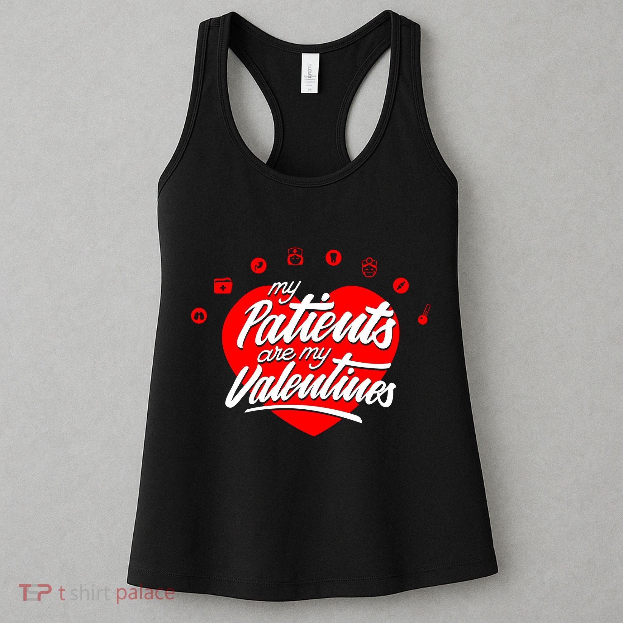 My Patients Are My Valentine's Day Love Heart Women's Tank Top
