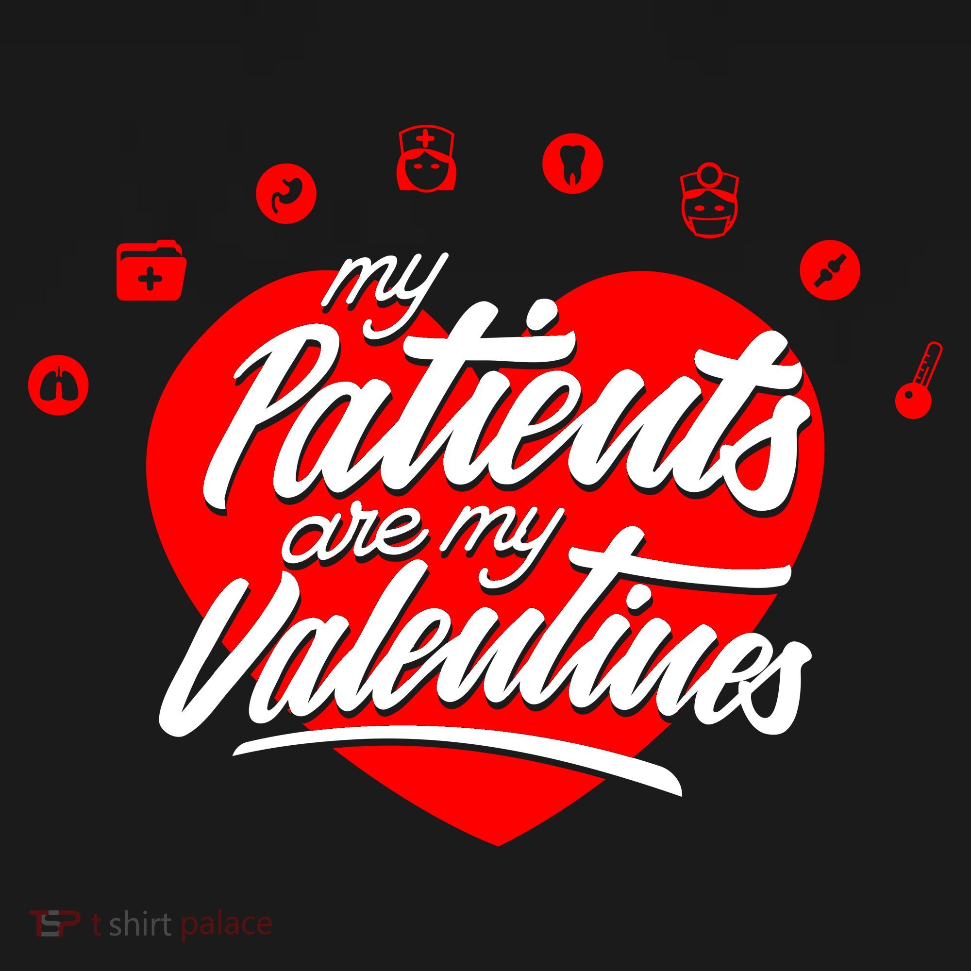 My Patients Are My Valentine's Day Love Heart Women's Tank Top