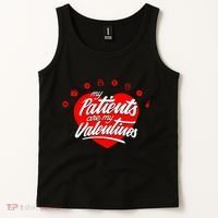 My Patients Are My Valentine's Day Love Heart Tank Top thumb 2