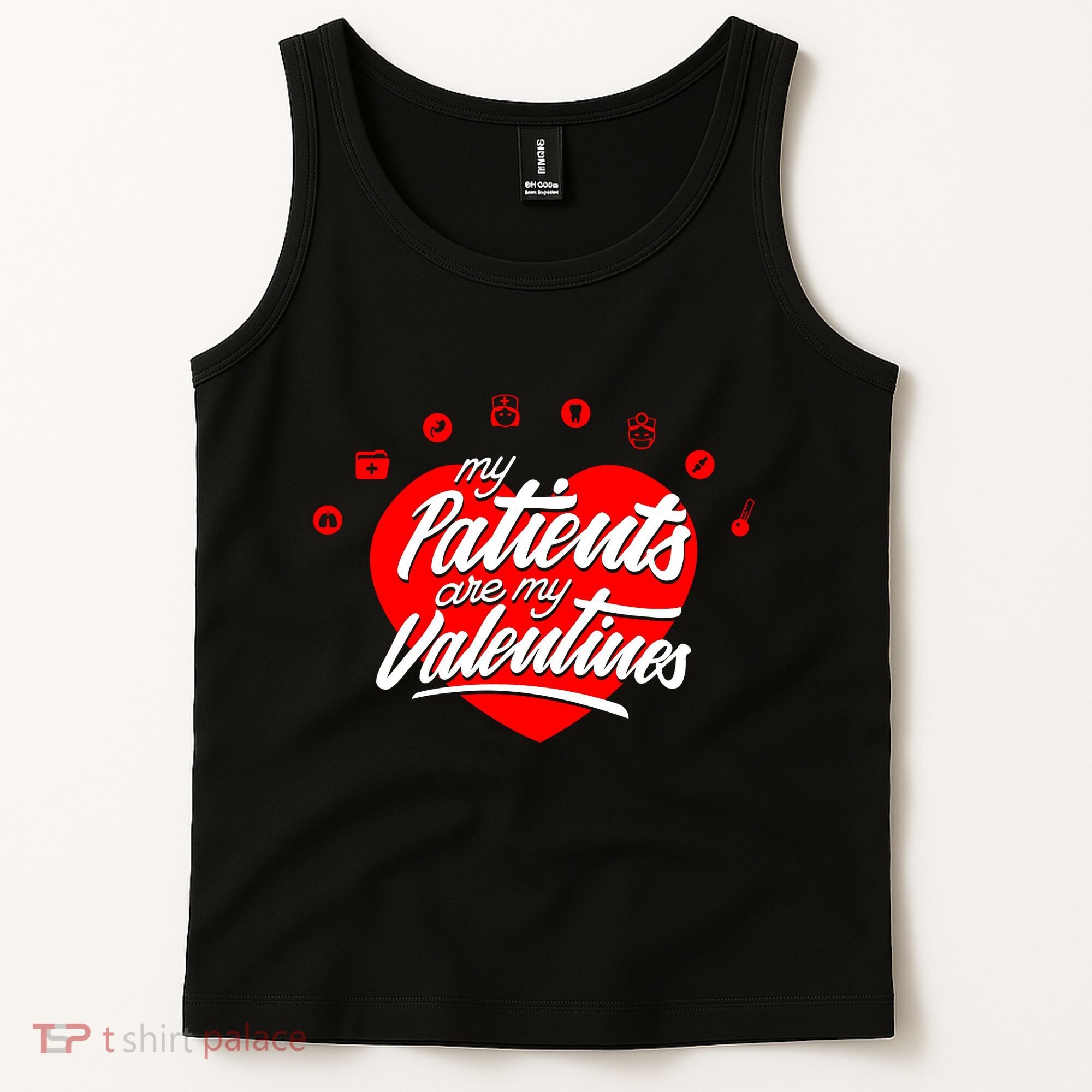 My Patients Are My Valentine's Day Love Heart Tank Top