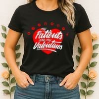 My Patients Are My Valentine's Day Love Heart Women's T-Shirt thumb 2