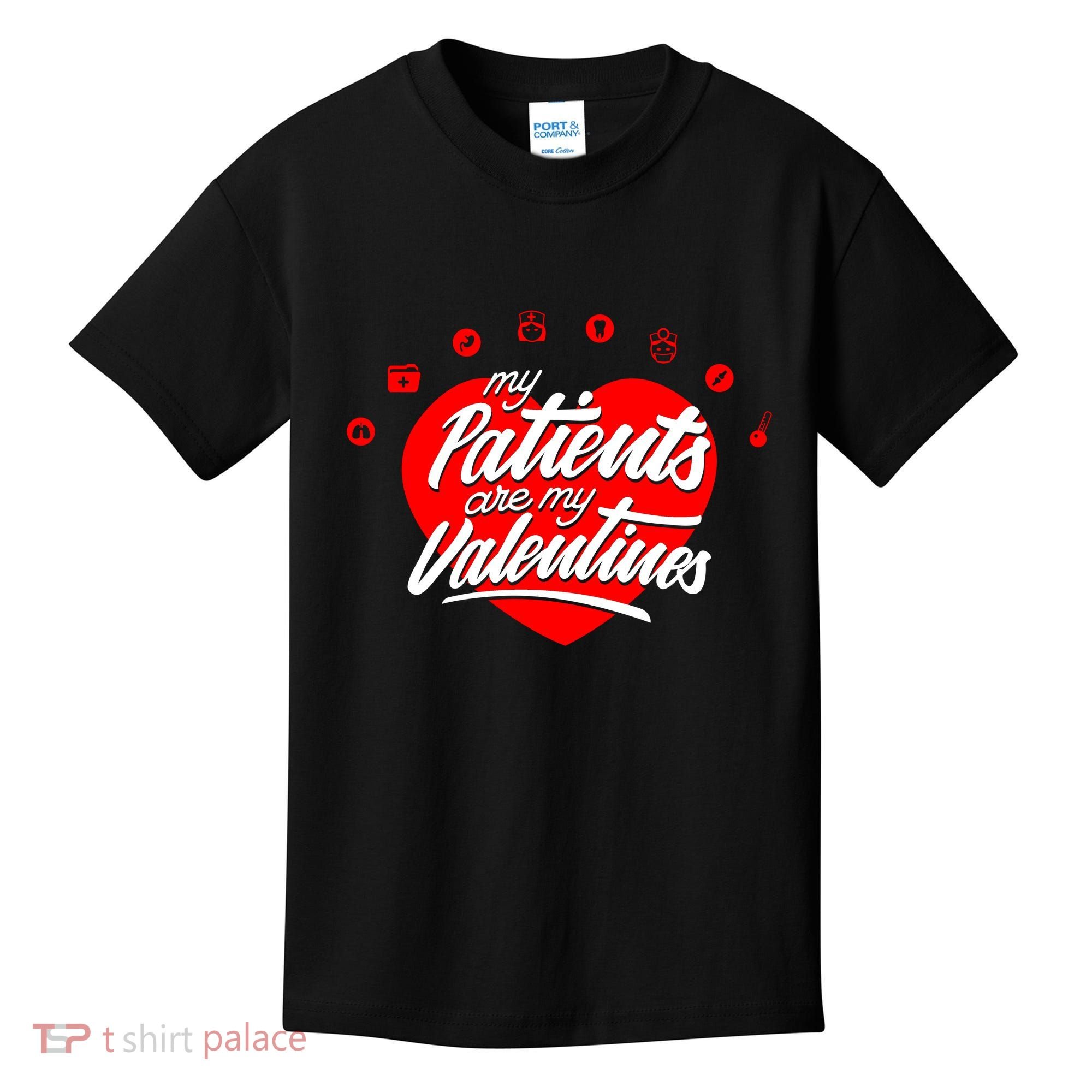 My Patients Are My Valentine's Day Love Heart Kids T-Shirt
