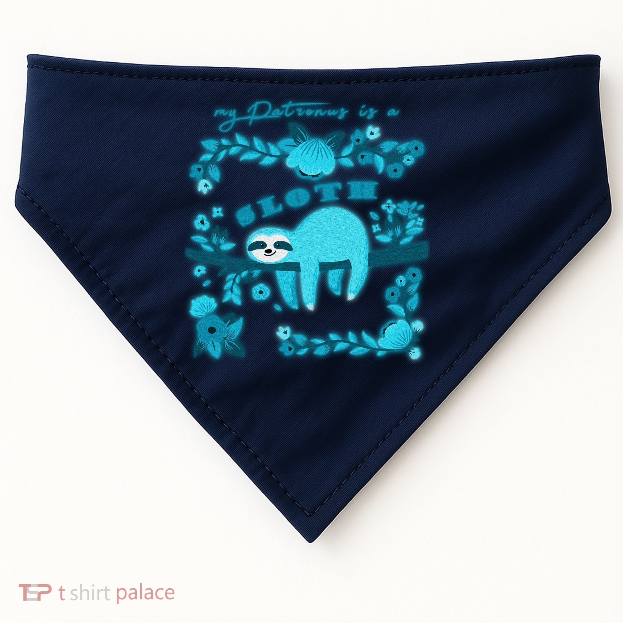 My Patronsus Is A Sloth Funny USA-Made Doggie Bandana