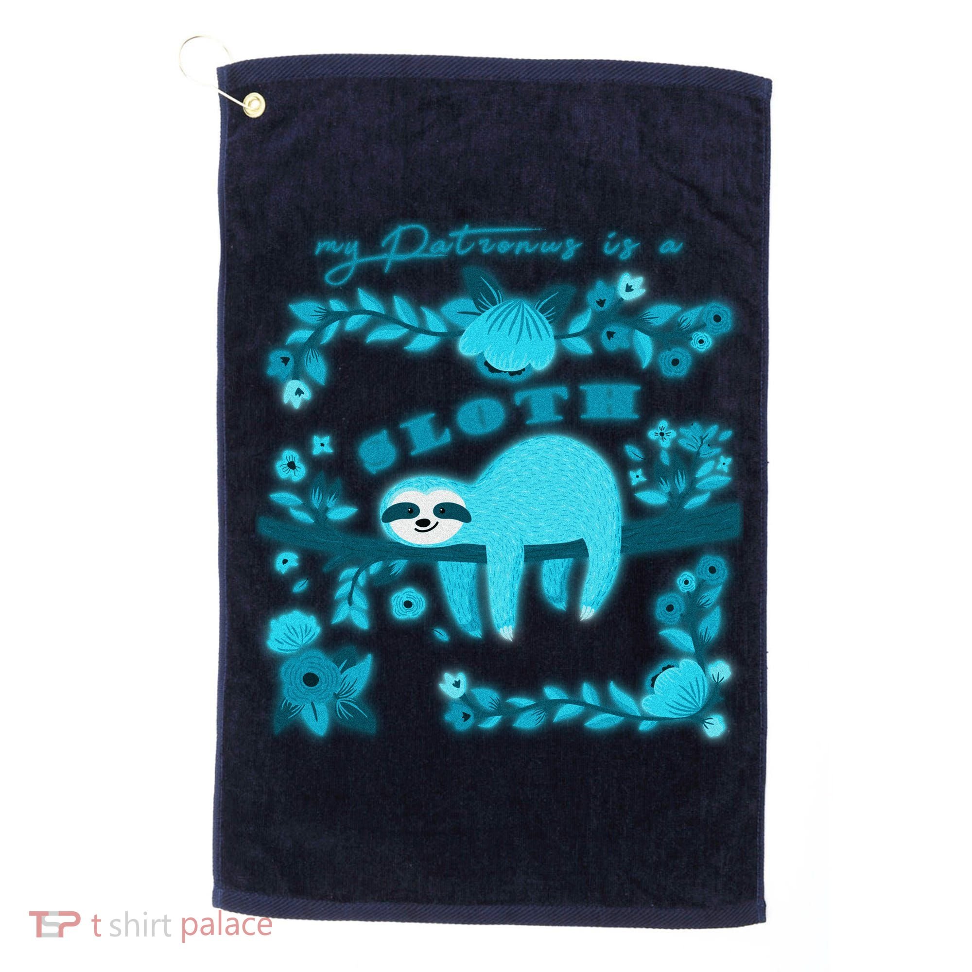 My Patronsus Is A Sloth Funny Golf Towel