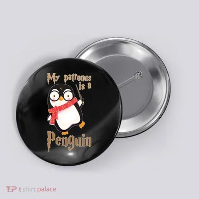My Patronus Is a Penguin Button