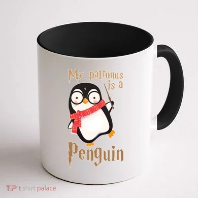 My Patronus Is a Penguin Coffee Mug back