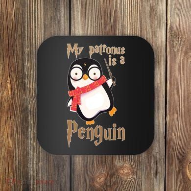 My Patronus Is a Penguin Coaster