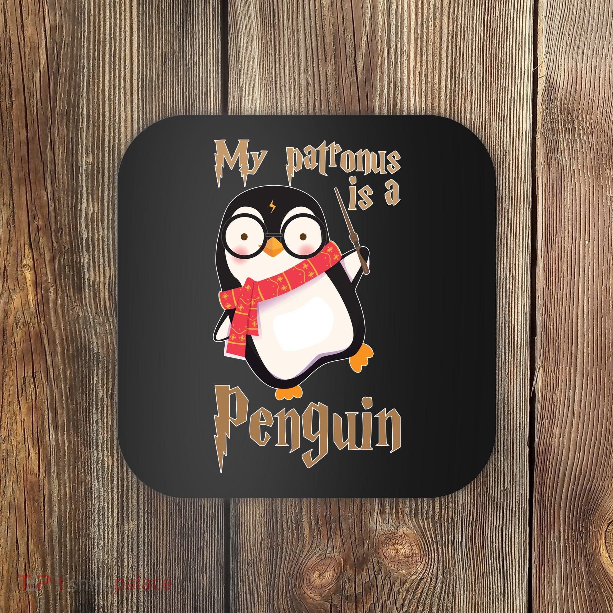 My Patronus Is a Penguin Coaster