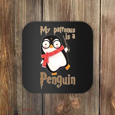 My Patronus Is a Penguin Coaster