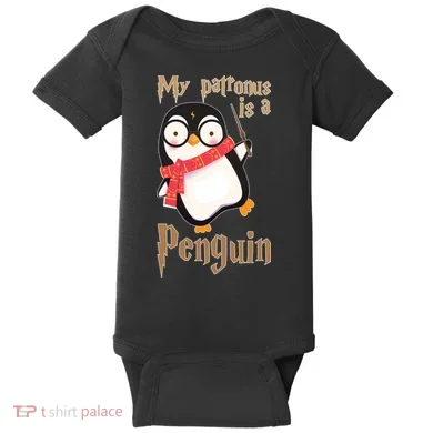 My Patronus Is a Penguin Baby Bodysuit