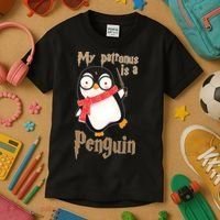 My Patronus Is a Penguin Kids T-Shirt thumb 3