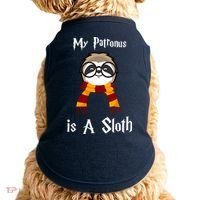 My Patronus Is A Sloth Doggie Tank thumb 0