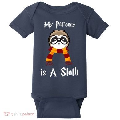My Patronus Is A Sloth Baby Bodysuit