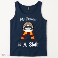 My Patronus Is A Sloth Tank Top thumb 2