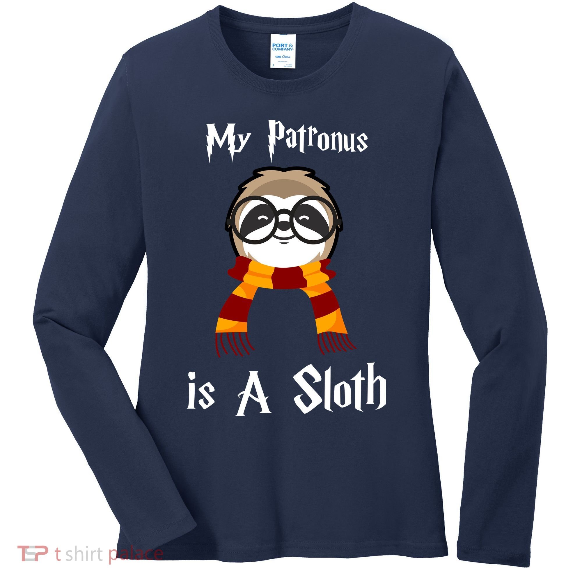 My Patronus Is A Sloth Women's Long Sleeve Shirt