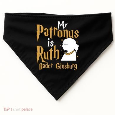 My Patronus Is Ruth Bader Ginsburg USA-Made Doggie Bandana