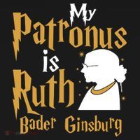 My Patronus Is Ruth Bader Ginsburg Button thumb 1