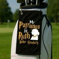 My Patronus Is Ruth Bader Ginsburg Golf Towel thumb 2