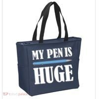 My Pen Is Huge Tote Bag thumb 2