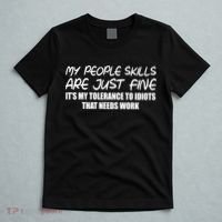 My People Skills Are Just Fine Funny T-Shirt thumb 5