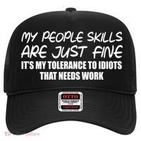 My People Skills Are Just Fine Funny Hat thumb 0