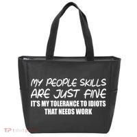 My People Skills Are Just Fine Funny Tote Bag thumb 0