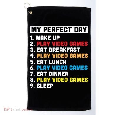 My Perfect Day Golf Towel