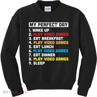My Perfect Day Kids Sweatshirt