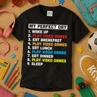 My Perfect Day Kids T-Shirt thumb 3