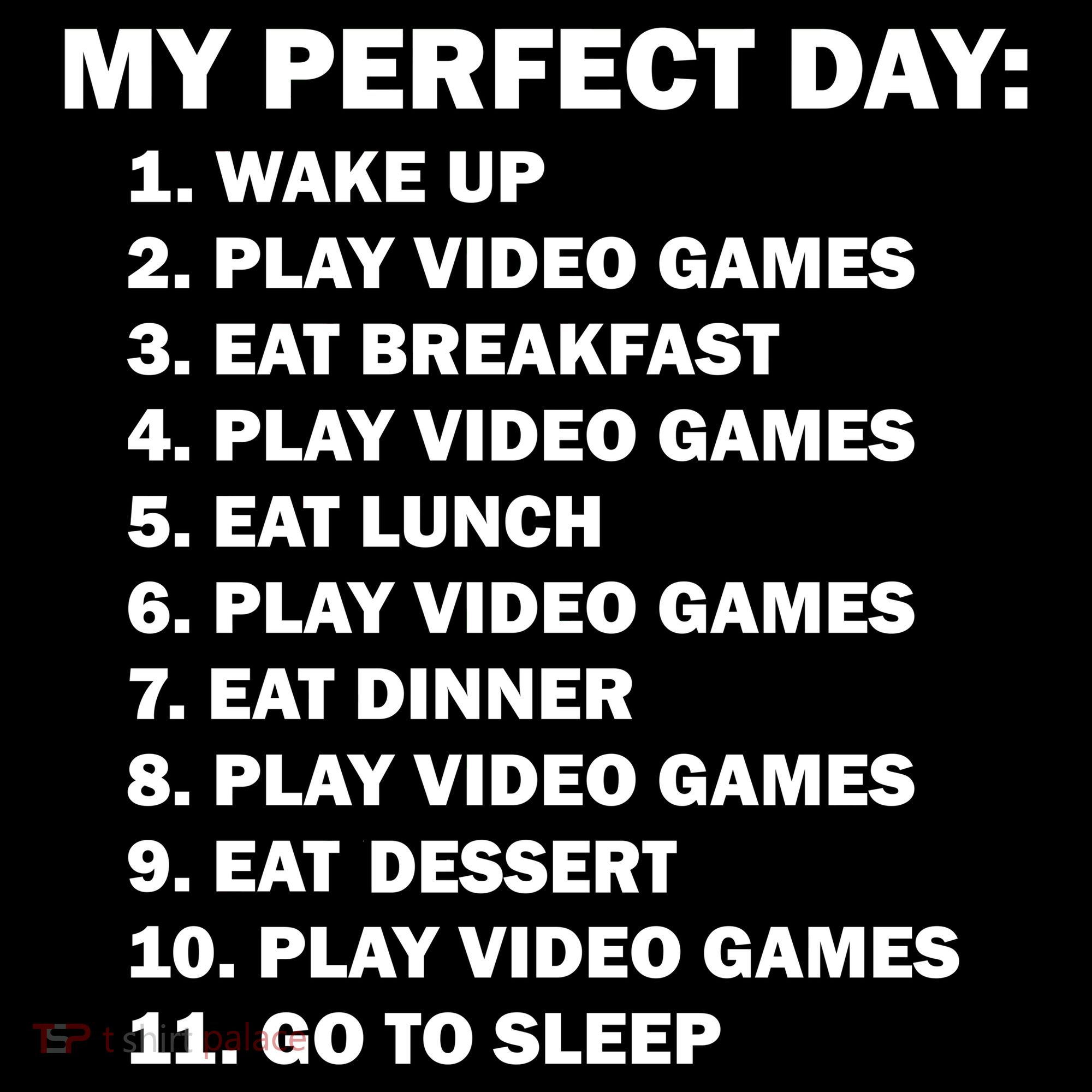 My Perfect Day Sleep Eat Play Video Games Women's Hoodie