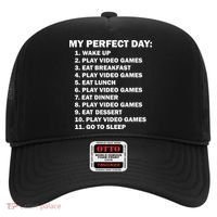 My Perfect Day Sleep Eat Play Video Games Hat thumb 0