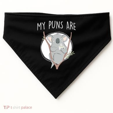 My Puns Are Koala Tea USA-Made Doggie Bandana
