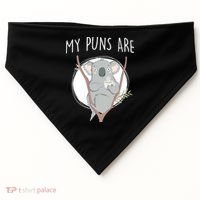 My Puns Are Koala Tea USA-Made Doggie Bandana thumb 0