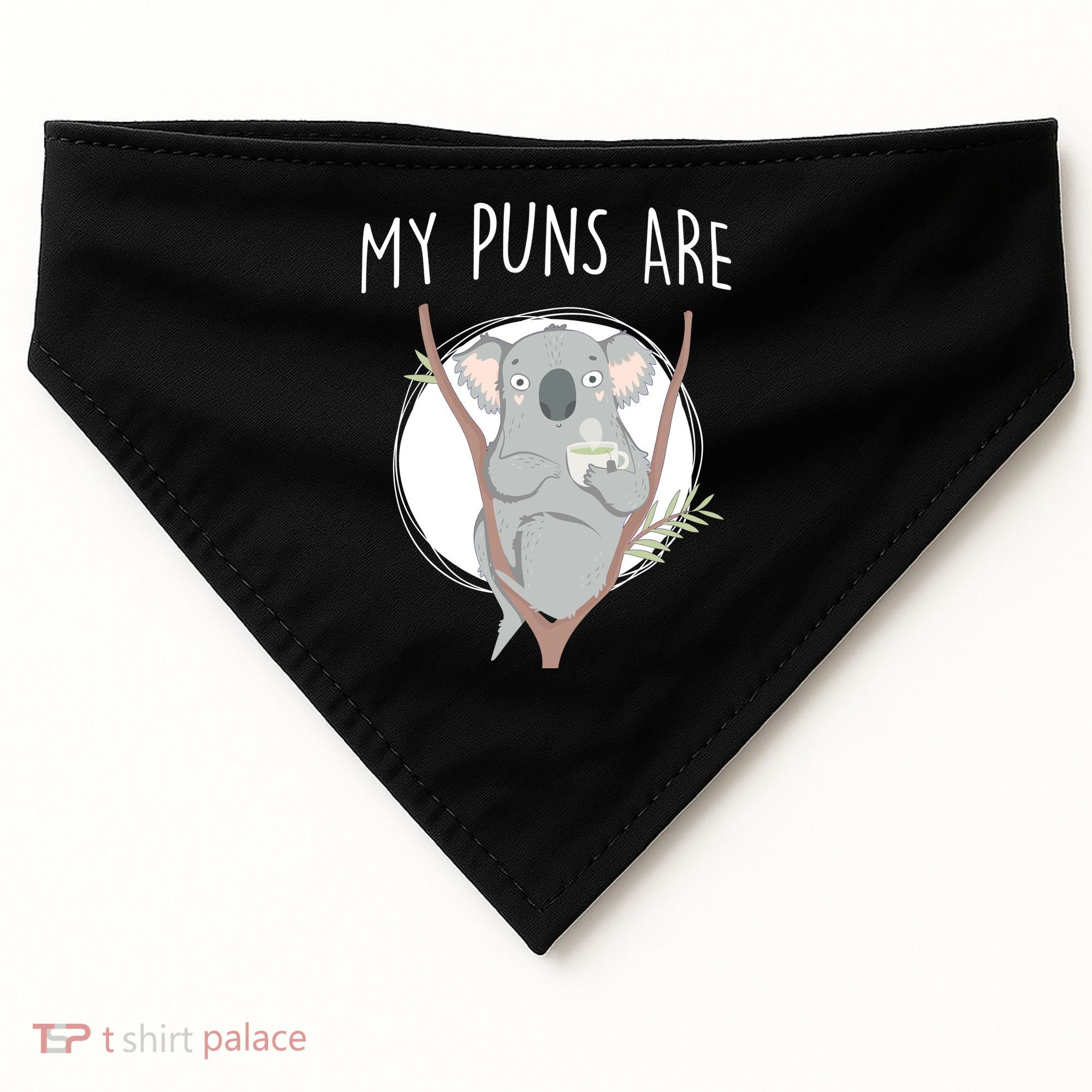 My Puns Are Koala Tea USA-Made Doggie Bandana