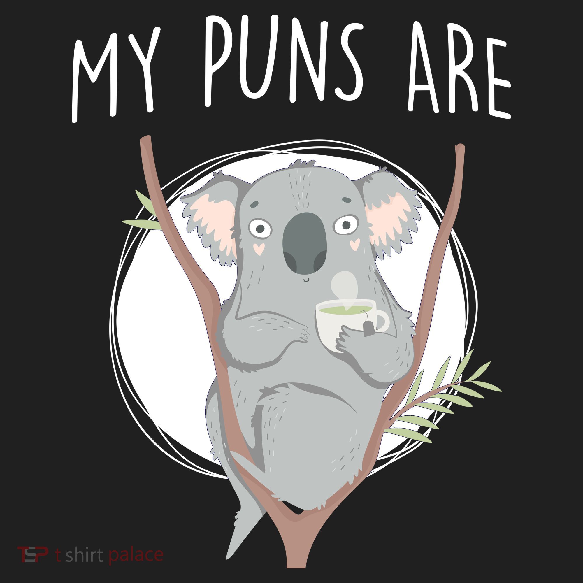 My Puns Are Koala Tea Golf Towel