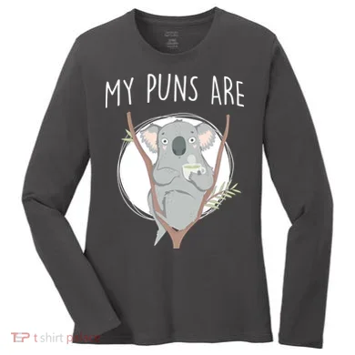 My Puns Are Koala Tea Women's Long Sleeve Shirt
