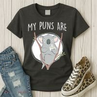 My Puns Are Koala Tea Women's T-Shirt thumb 3