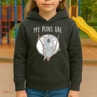My Puns Are Koala Tea Kids Hoodie thumb 3